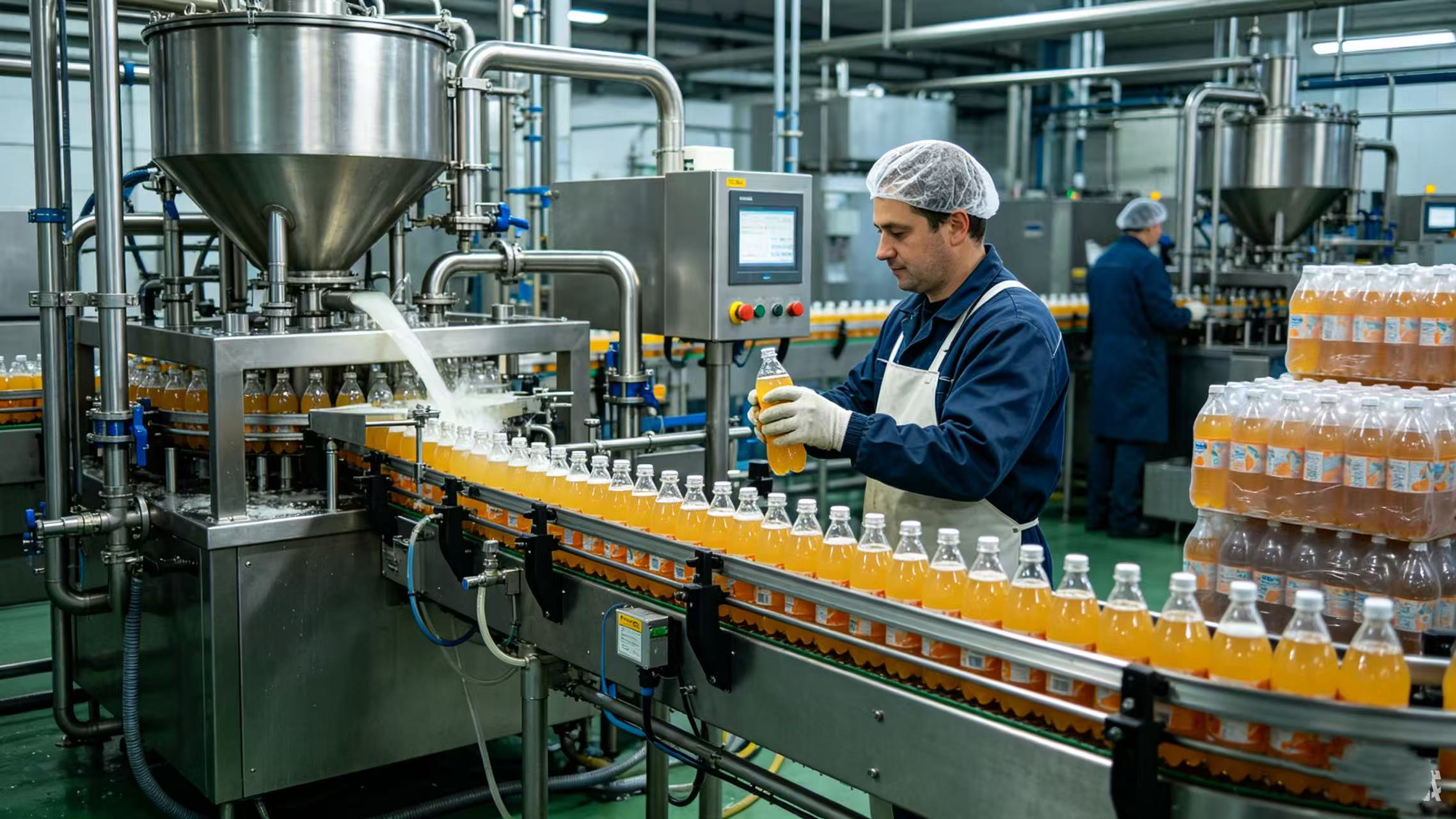 Aplikasi, kaluwihan, lan standar kompresor udara sekrup ing industri panganan lan minuman.